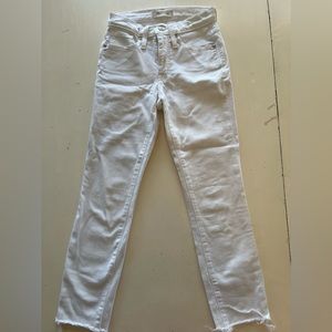 Madewell White Skinny Jeans